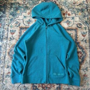 Carhartt Blue Zip-up Fleece Hoodie Small